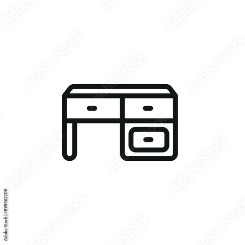 Desk icon vector design templates simple and modern