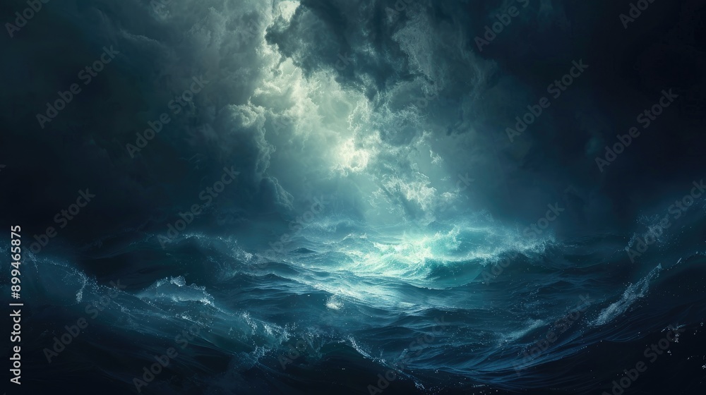Background of deep waters Background of deep waters