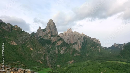 Aerial photography of Zagana Scenic Area in Gannan Tibetan Autonomous RegionAerial , China.
 photo