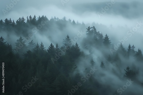 fog in the mountains