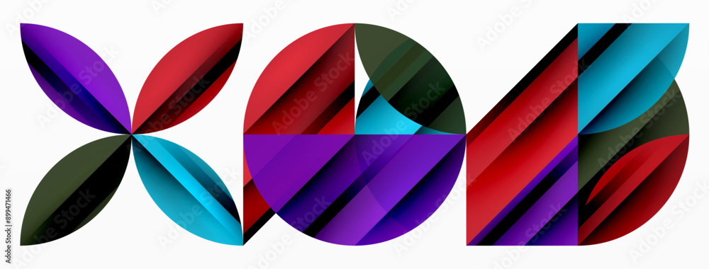Circles and round shapes geometric minimal background Circles and round shapes geometric minimal background