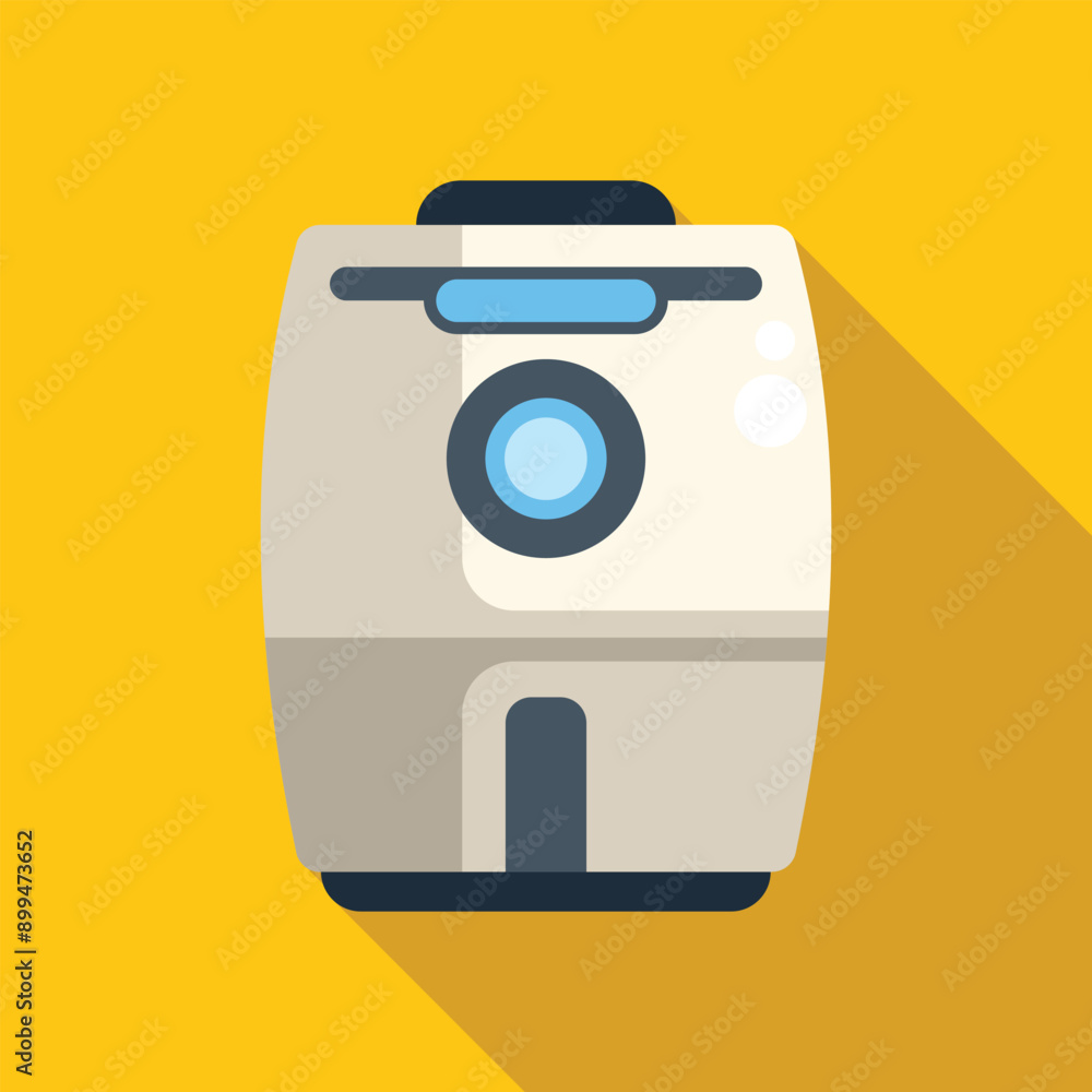 Deep fryer machine for frying food with hot oil, making tasty snacks at home Deep fryer machine for frying food with hot oil, making tasty snacks at home