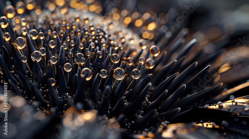 A portrait of a ferrofluid. wildlife wallpaper, backdrop or wallhanging concept photo