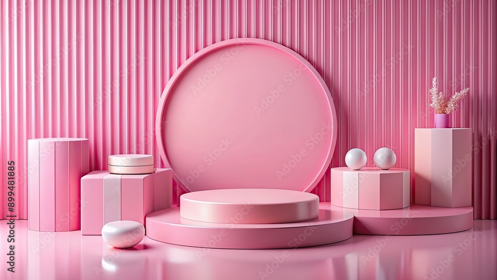 Product showcase with pink themed background , product, showcase, pink, background, display, exhibition, feminine, pastel Product showcase with pink themed background , product, showcase, pink, background, display, exhibition, feminine, pastel