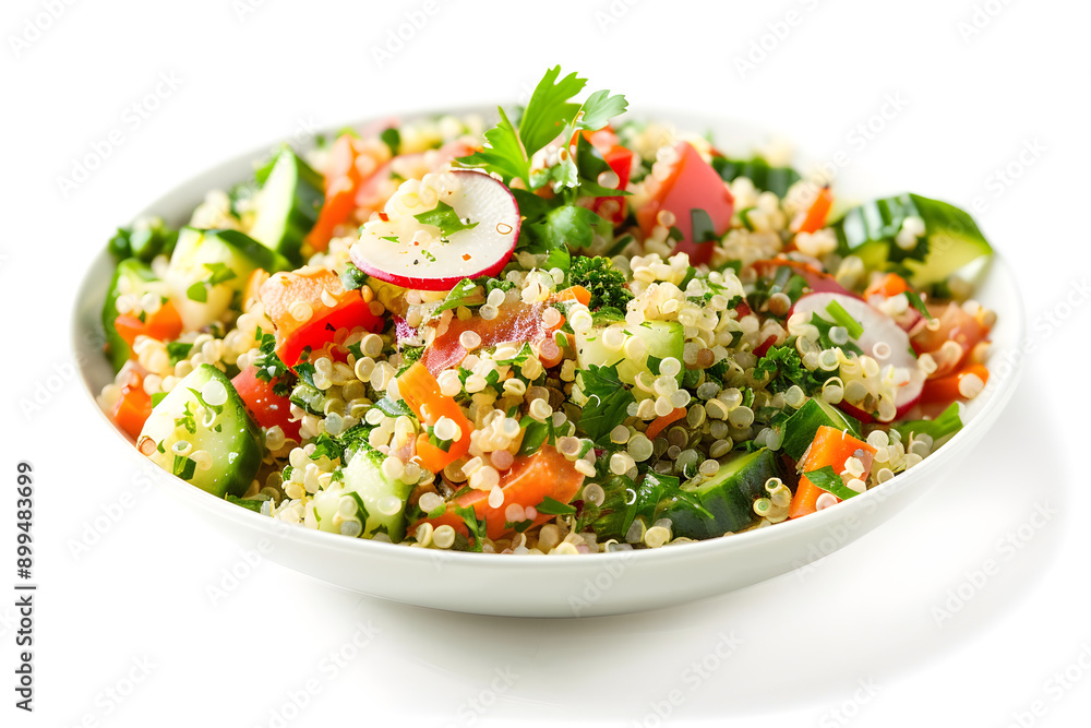 Quinoa Salad on White Background Quinoa Salad on White Background