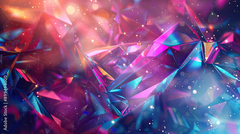 Cosmic Prismatic Abstract Background with Cosmic Prism AI Generative Cosmic Prismatic Abstract Background with Cosmic Prism AI Generative