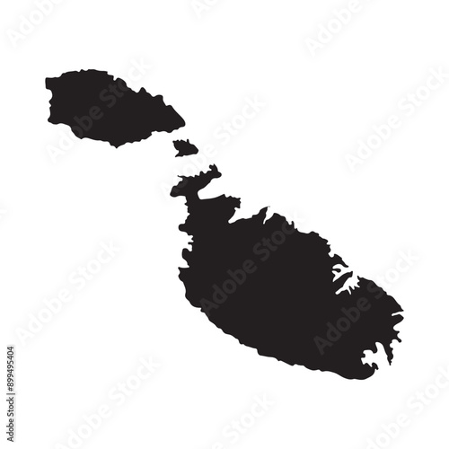 malta map icon design