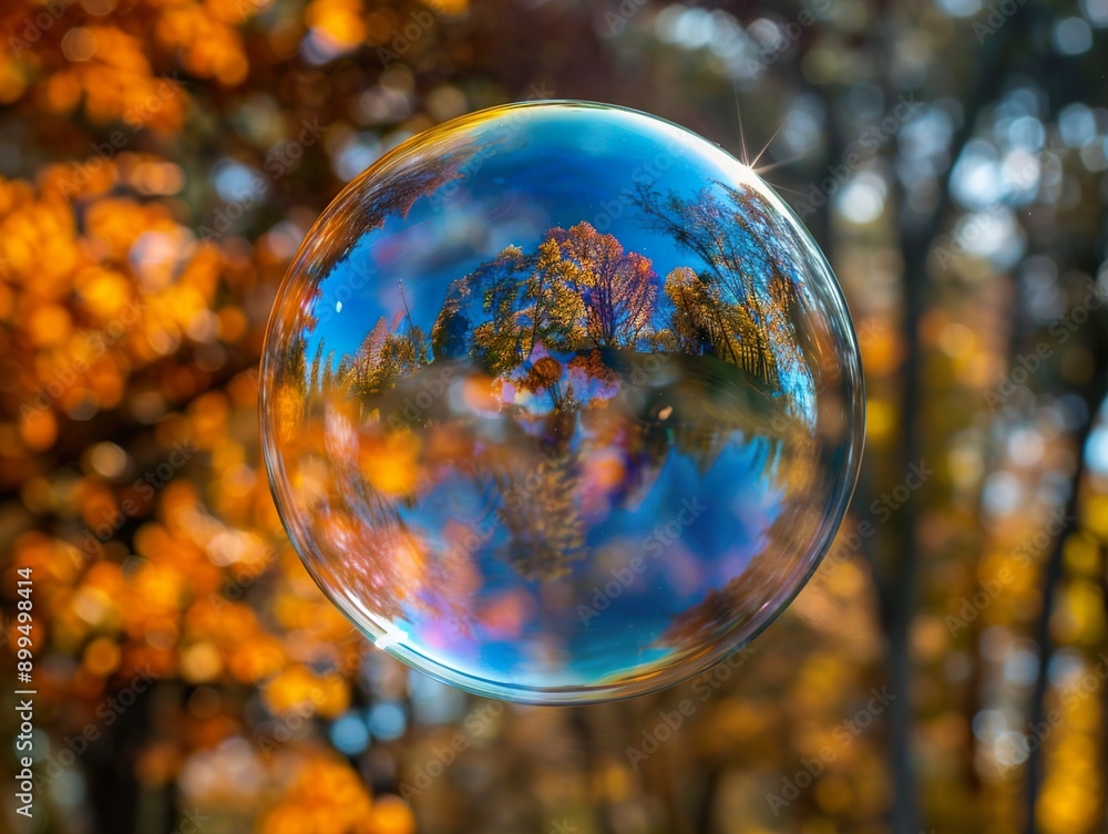 Crystal ball in the forest Crystal ball in the forest