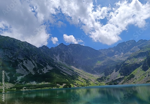 Beautiful view of the mountains and Czarny Staw Gasienicowy