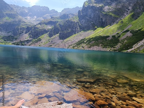 Beautiful view of the mountains and Czarny Staw Gasienicowy