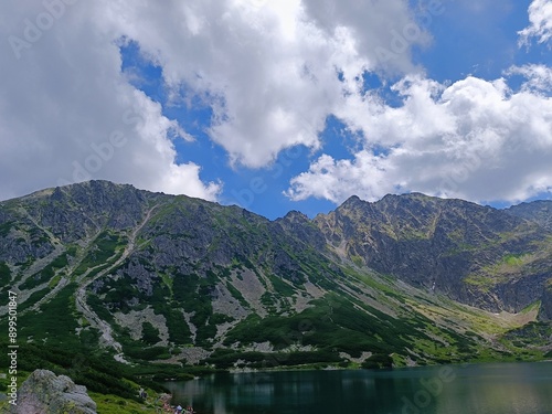 Beautiful view of the mountains and Czarny Staw Gasienicowy