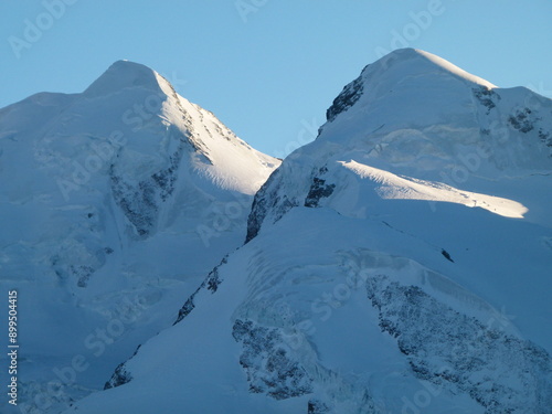 snow covered mountains