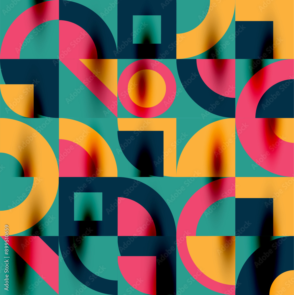Neo memphis geometric pattern with circles, squares. Pop art abstract background for covers, banners, flyers and posters and other templates Neo memphis geometric pattern with circles, squares. Pop art abstract background for covers, banners, flyers and posters and other templates