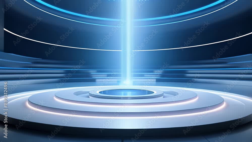 podium Futuristic showcase with platform for product displaying. Empty modern stage display. Seamless looping motion design. Video animation Ultra HD 4K 3840x2160
podium Futuristic showcase with platform for product displaying. Empty modern stage display. Seamless looping motion design. Video animation Ultra HD 4K 3840x2160