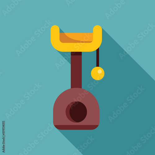 Cat tree with scratching post for sharpening claws, providing hours of entertainment