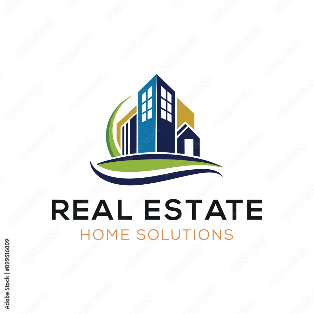 Fototapeta premium Building real estate logo design