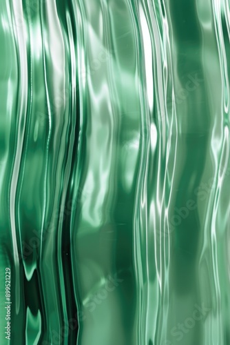 A green and white striped image with a watery texture