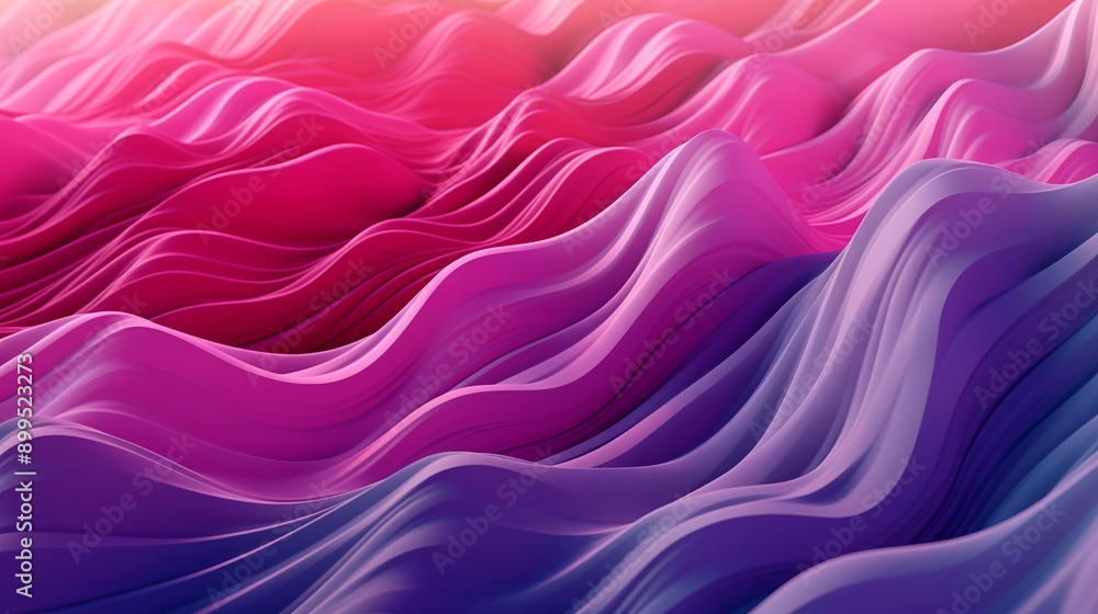 Abstract 3D Digital Waves in Shades of Pink and Purple Captured with Wide-Angle Lens in High-Saturation and High-Key Film, Featuring Enhanced Depth and Texture in 8K Resolution Abstract 3D Digital Waves in Shades of Pink and Purple Captured with Wide-Angle Lens in High-Saturation and High-Key Film, Featuring Enhanced Depth and Texture in 8K Resolution
