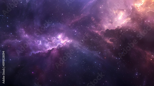a purple nebula with stars and nebulas