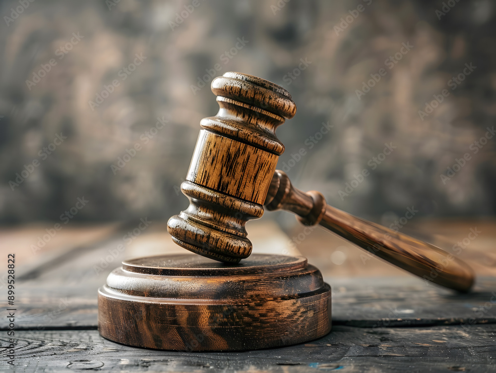 Wooden judge's gavel on the table as a trial concept. Neural network AI generated art Wooden judge's gavel on the table as a trial concept. Neural network AI generated art
