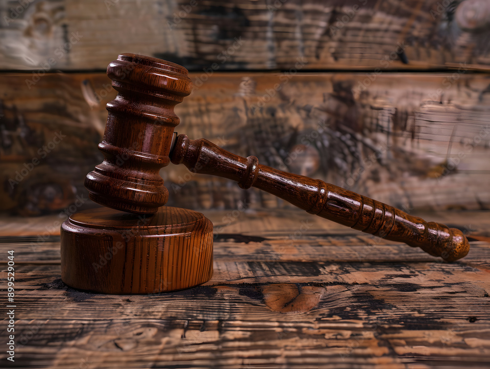 Wooden judge's gavel on the table as a trial concept. Neural network AI generated art Wooden judge's gavel on the table as a trial concept. Neural network AI generated art