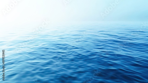 A serene blue background with gentle ripples resembling a calm ocean surface 