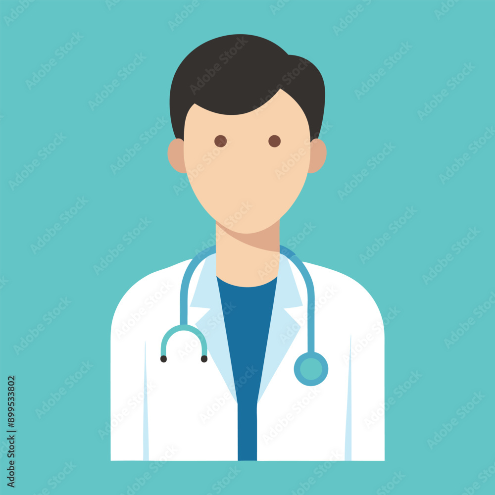 Fototapeta premium Doctor Avatar Vector Illustration 