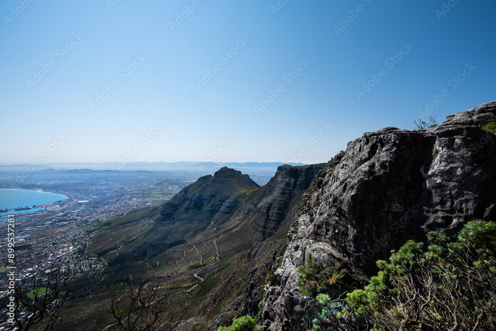 Blick vom Tafelberg auf Kapstadt, Südafrika Blick vom Tafelberg auf Kapstadt, Südafrika