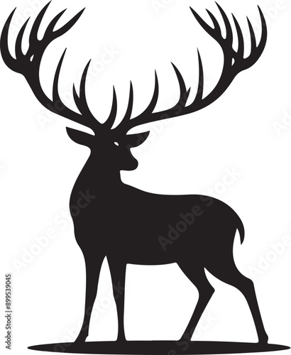 Deer silhouette icon, vector illustration design. Deer Silhouette Vector Illustration. Deer icon vector. 