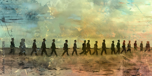 The Echoes of Glory: A fading parade ground, where once marched proud soldiers now only whispers remain