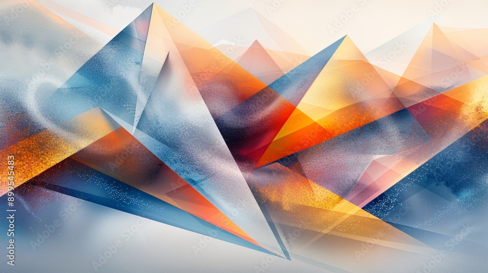 Abstract Geometric Shapes with Gradient Colors Abstract Geometric Shapes with Gradient Colors