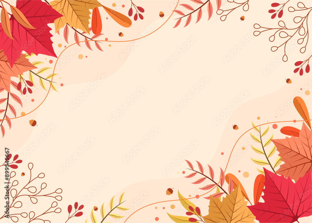 background design with autumn theme background design with autumn theme
