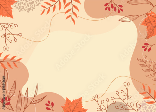 background design with autumn theme	