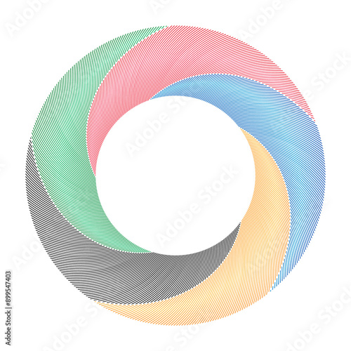 Colorful Olympic Games background or banner. Olympic modern lines with 5 correct colors.