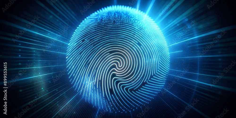 futuristic digital processing of bio metric fingerprint scanner futuristic digital processing of bio metric fingerprint scanner