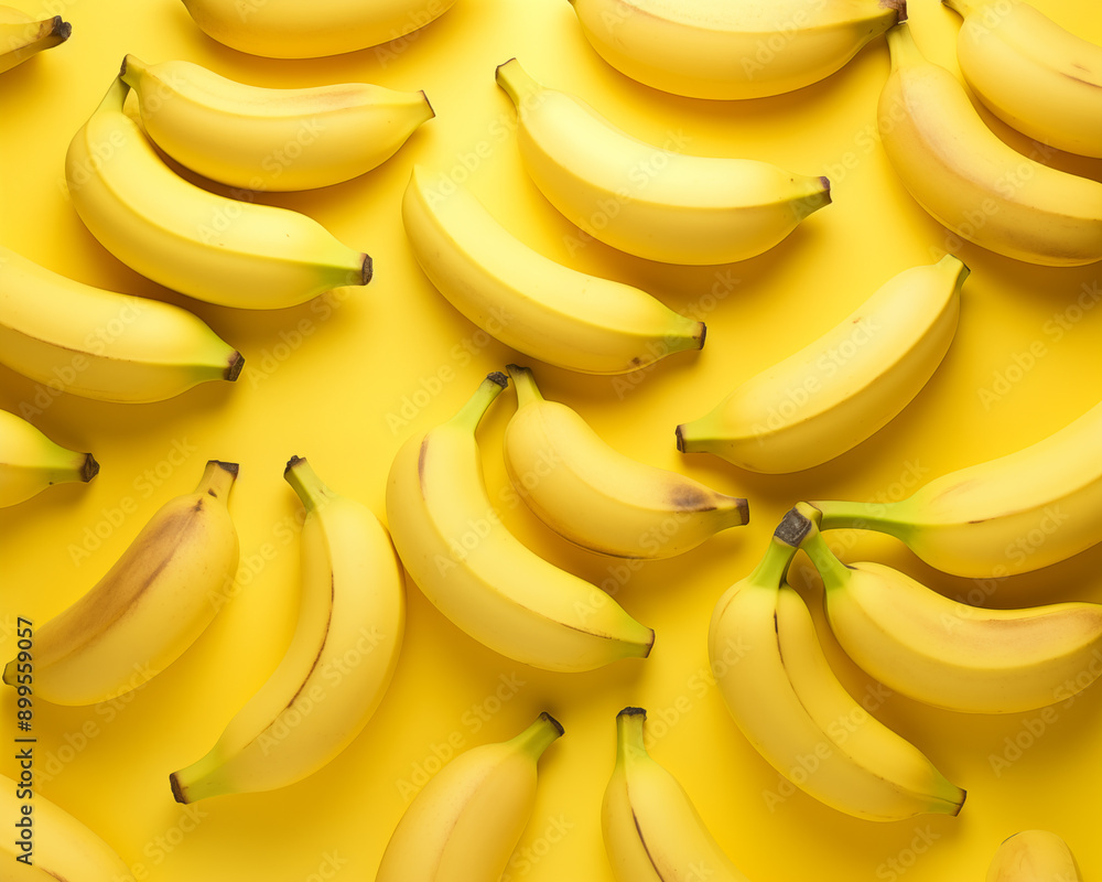 Banana on colour background Banana on colour background