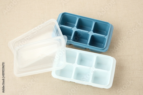 Empty Silicone Ice Cube Mold
 photo