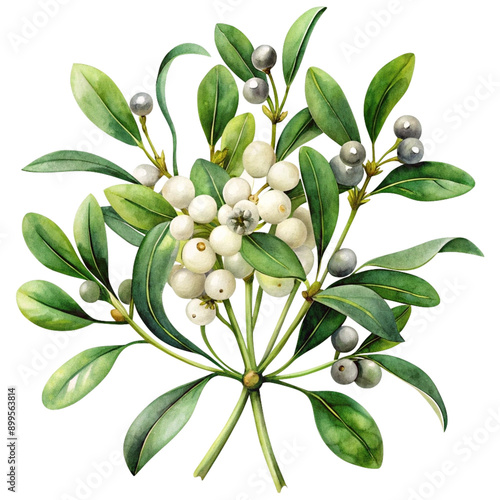 Wallpaper Mural Beans and small branch isolated on white png Torontodigital.ca