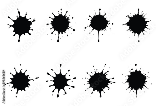 Doodle Art Of Water Or Color Paint Splash Vector Illustration