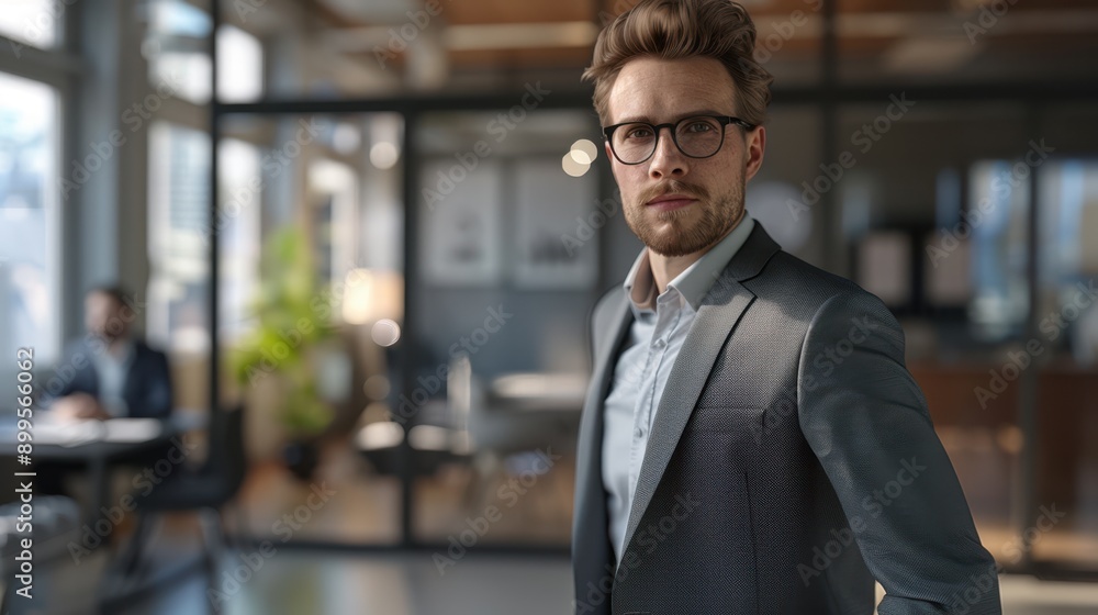 The businessman in the office The businessman in the office
