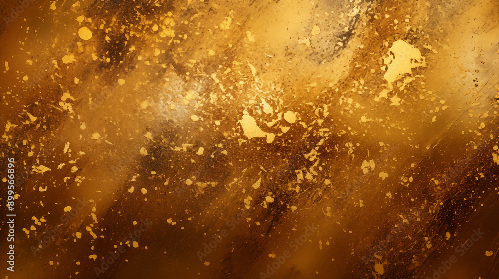Golden Abstract Texture with Speckled Patterns and Shimmering Effects Golden Abstract Texture with Speckled Patterns and Shimmering Effects