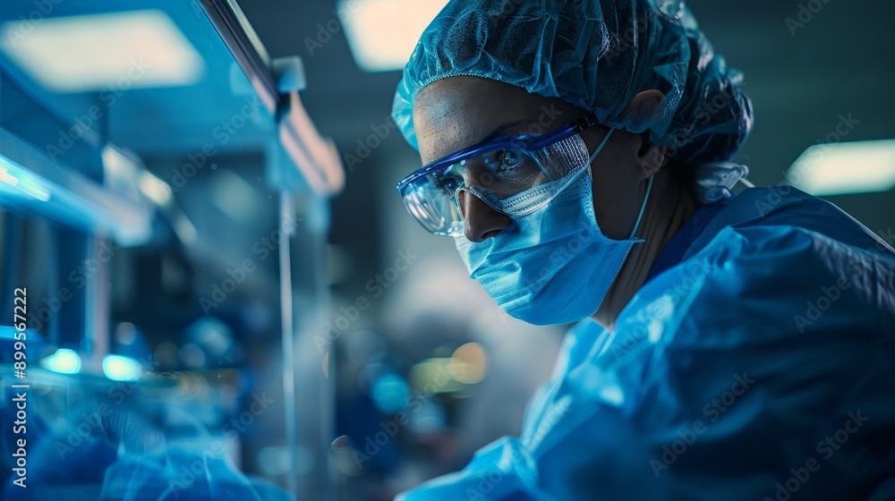 A medical researcher conducting a clinical trial A medical researcher conducting a clinical trial