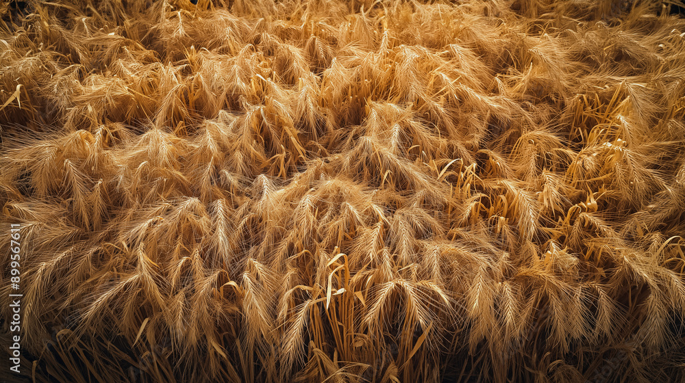 A field of golden wheat with a few brown spots A field of golden wheat with a few brown spots