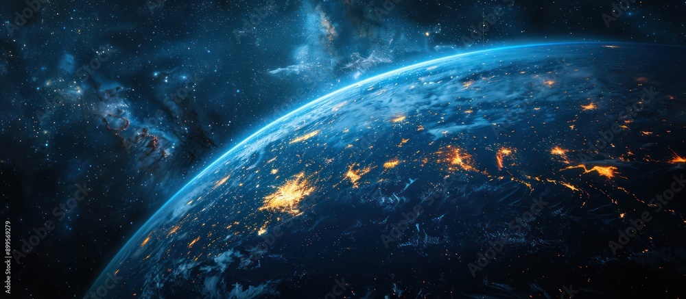 Obraz premium Earth's Night Lights From Space