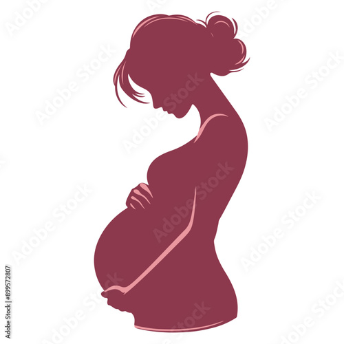 Pregnant Woman Silhouette. © Dung