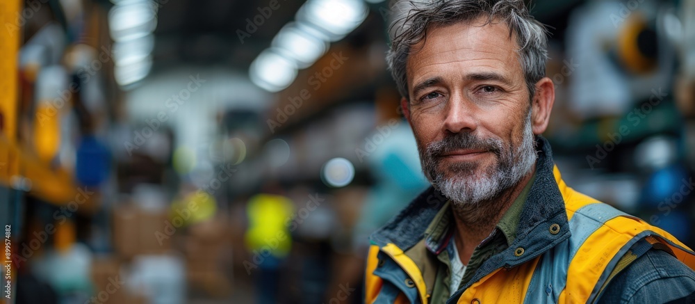 A Portrait of a Man in a Yellow Jacket A Portrait of a Man in a Yellow Jacket