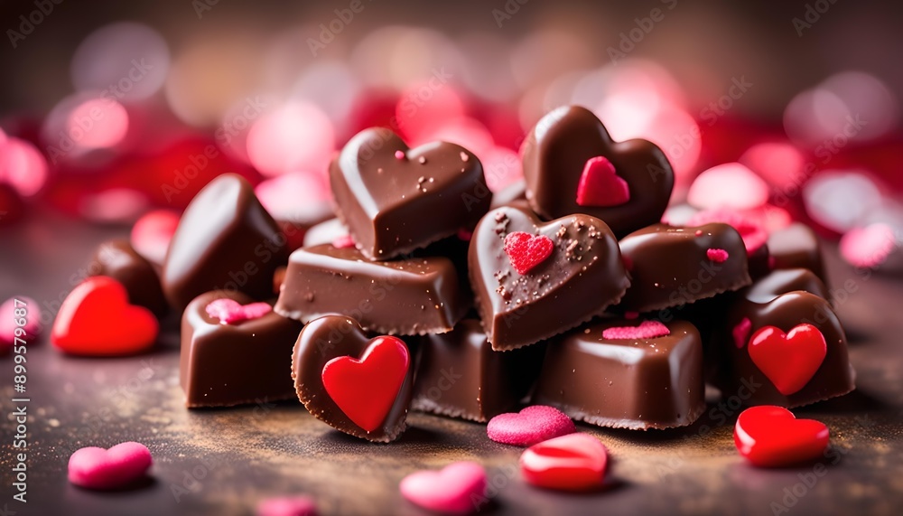 Chocolate Candy Heart Sweets for Valentine's Day
Chocolate Candy Heart Sweets for Valentine's Day