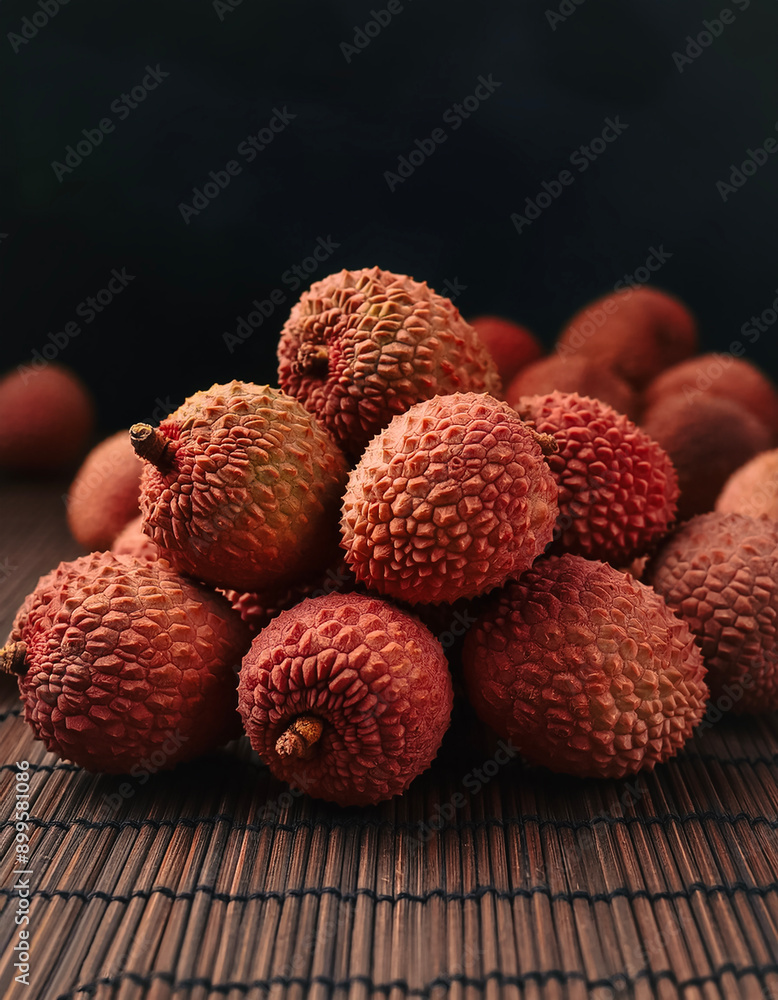 photo of close up a Fresh a pile lychee., fresh, organic. photo of close up a Fresh a pile lychee., fresh, organic.