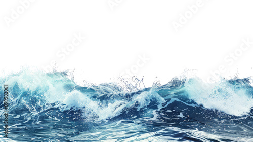 Fototapeta Naklejka Na Ścianę i Meble -  sea ​​wave transparent background