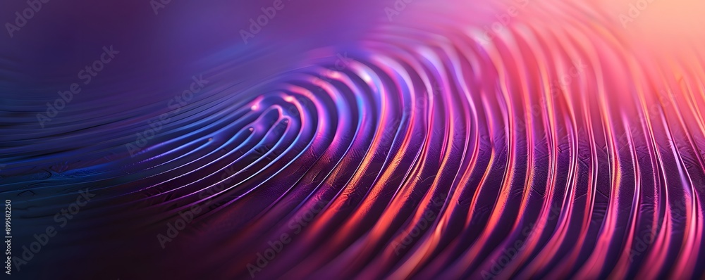 3D rendering of holographic abstract circle twisted shape 3D rendering of holographic abstract circle twisted shape